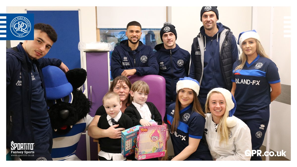 QPRWFC's tweet photo. 💙 What a great day!

It was an honour to be part of the #QPR family and spread some festive joy @HillingdonNHSFT. #QPRWFC https://t.co/OesBZ14JoF