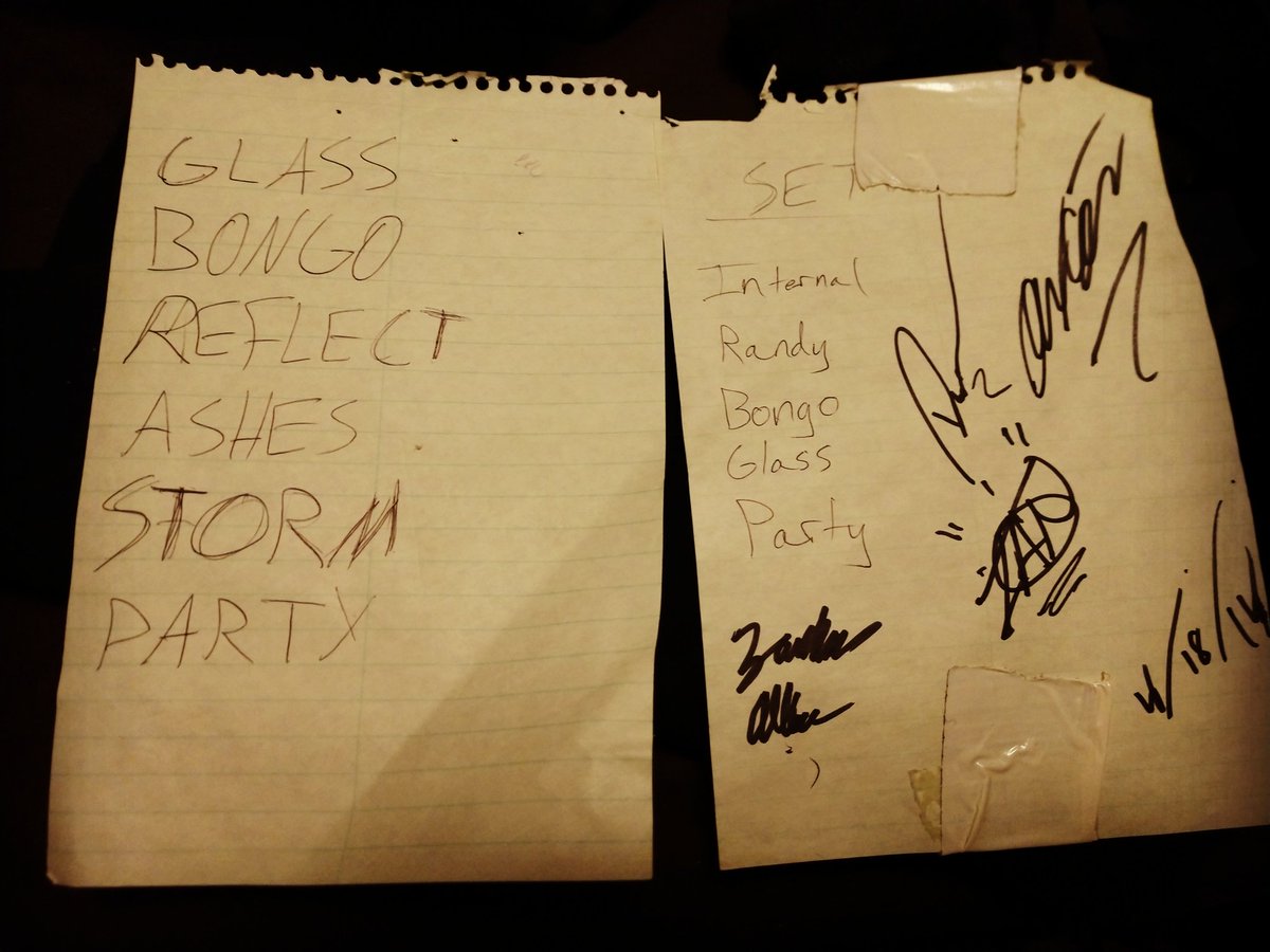 FaulteredStep's tweet photo. A while ago I found some old setlists we had from over 5 years ago! Party Song was the big closer for a lot of those shows back then. Did any see Faultered Step during one of these gigs??
#TBT #FBF #setlist #FaulteredStep https://t.co/LxV8ExbTqH