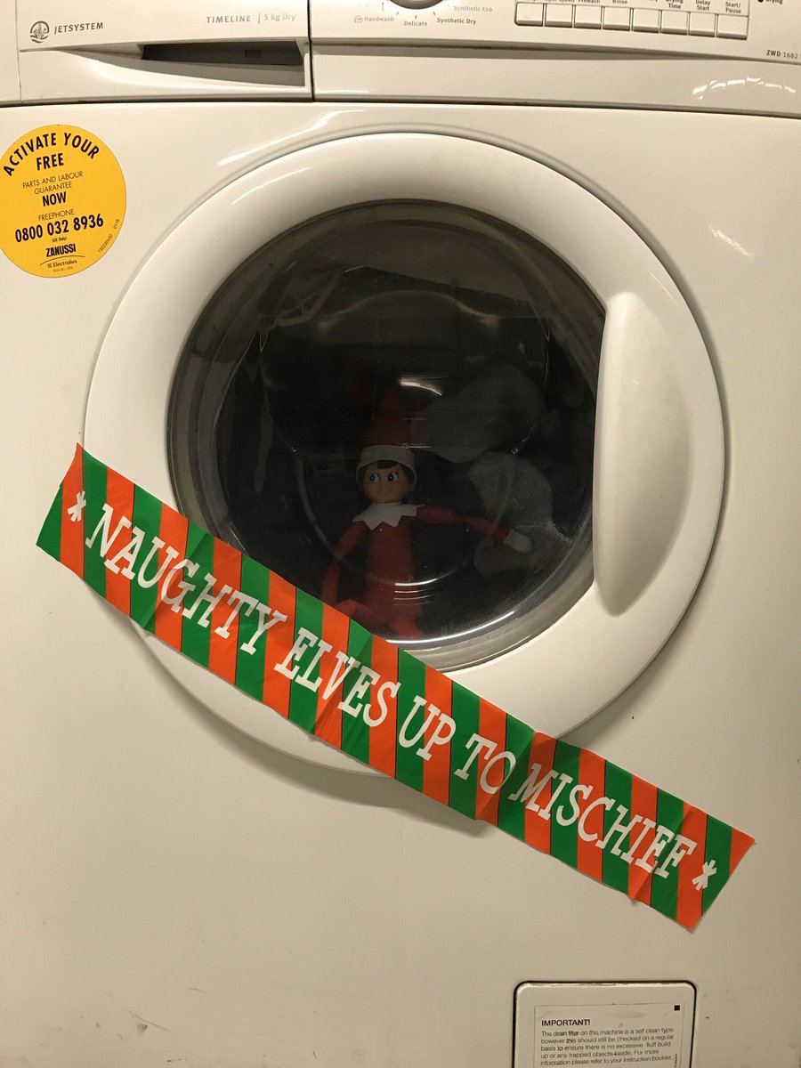 homespares's tweet photo. We are sick and fed up of elf being mean, so we gave him a spin in a #washingmachine. This one’s a #Zanussi!
#elfontheshelf #homespares #spareparts #washingmachinespareparts https://t.co/gG3e9OPcDk