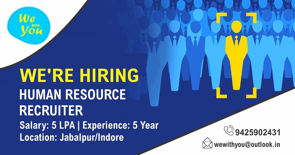 wewithu2's tweet photo. NOW HIRING |  Human Resource Recruiter

Reach us on wewithyou@outlook.in or 9425902431

#wewithyou #jabalpur
#placements #jobs
#human #resource #recruiter #freshers #now #hiring https://t.co/xwY13aTrj8
