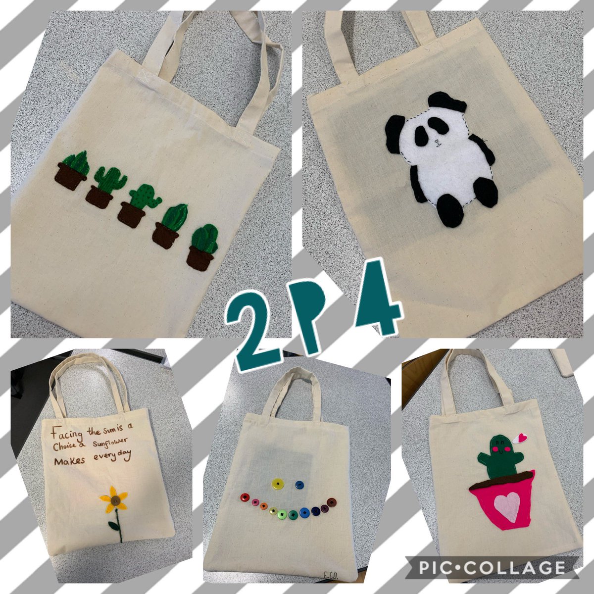 DHSFifeHomeEc's tweet image. Some fantastic eco bags finished in 2P4 today 👛🌵🌻♻️ #textileskills #designandmake #creativity #ecoschools #ReducePlastic #ourschool #ourlearning