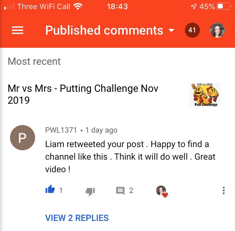 Feel I have to put this out there as it was such a lovely comment to have made, all through a RT from @GolfVlogsUK, just shows it does work sometimes and what a lovely #golfmates community it really is 🥰🥰 simply awesome, that is all 😉👸