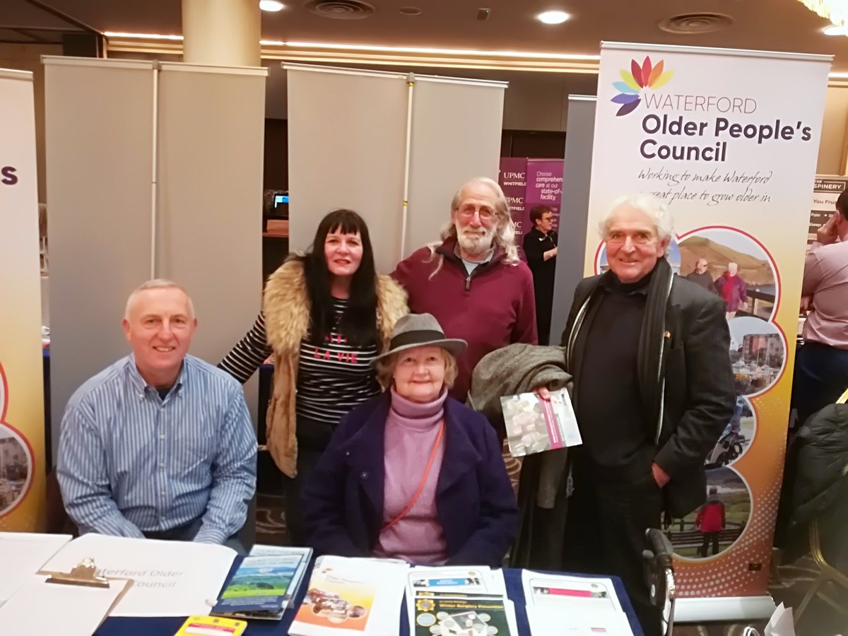 Some of our members today at the Southeast 50plus Expo at the @TowerHotel #Waterford We will be there tomorrow again, so come along and say hello #olderpeople #PositiveEnergy