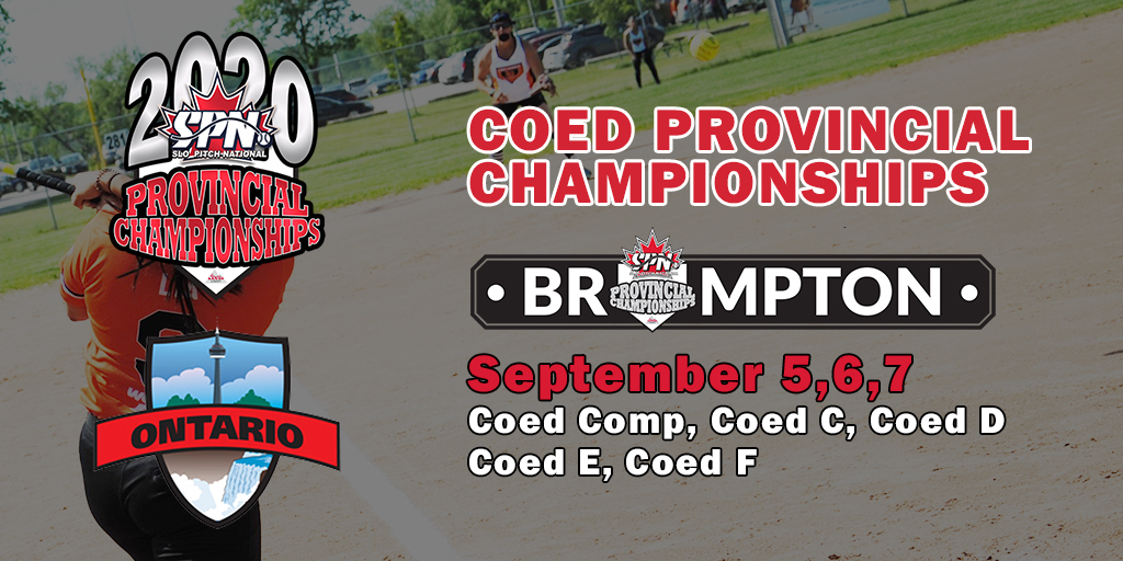 Save the date! 

The Ontario COED PROVINCIAL CHAMPIONSHIPS are set to take place in Brampton from September 5-7, 2020!

For more information check out our website slo-pitch.com/content/ontari…

#spn #slopitch #slopitchnational #justplayslopitch #spnprovincials2020

<a href="/spnslopitch/">Slo-Pitch National</a>