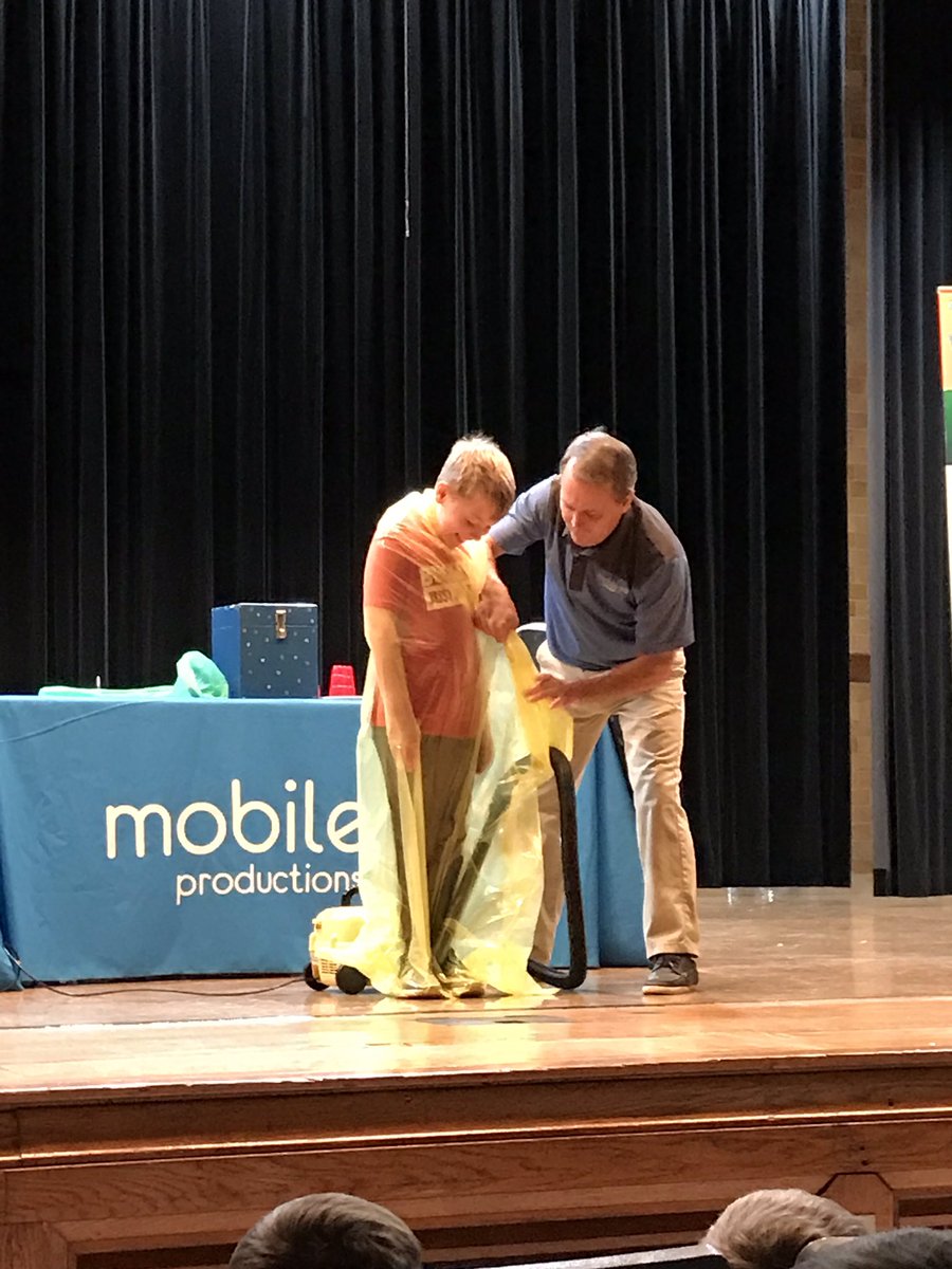 Thanks <a href="/HeritagePTOPLSD/">Heritage PTO PLSD</a> for bringing in <a href="/MobileEdProd/">Mobile Ed Productions, Inc.</a> to teach us about Air today! We learned a lot and even got to see our friend Corbin get shrink wrapped! <a href="/HeritagePLSD/">Heritage Elementary</a> <a href="/PLSD/">Pickerington Schools</a> #PLSDProud #HeritageLeaders