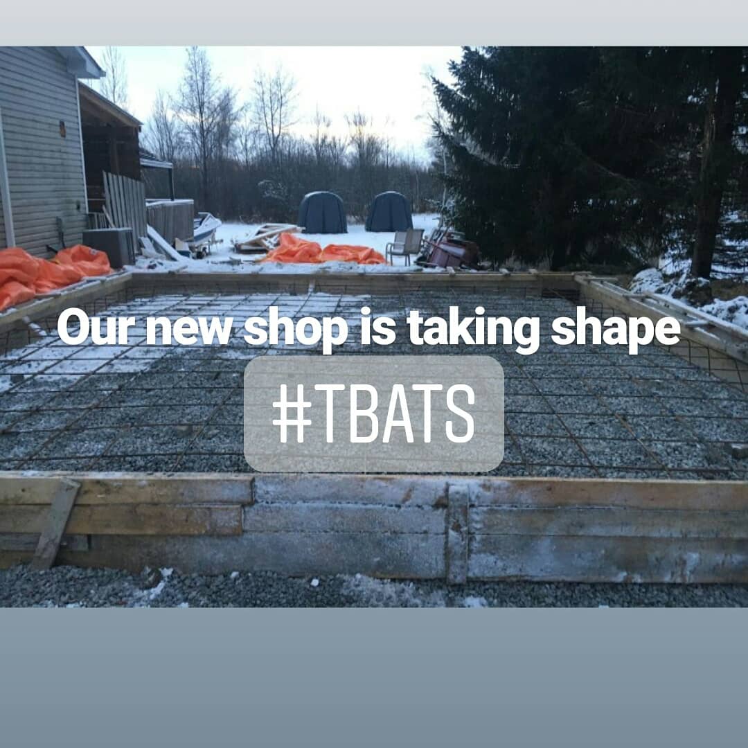 TBats_'s tweet photo. Thanks to the awesome crew coming out today to pour our slab and making sure all is properly done &amp; set before the walls go up #TBats #baseballbat #baseballlife⚾️ #maplebats #custombaseballbats #customtbats #custombats #CraftedForIcons #hotbats #handfinished #grateful #workshop https://t.co/qrqVWZMHfc