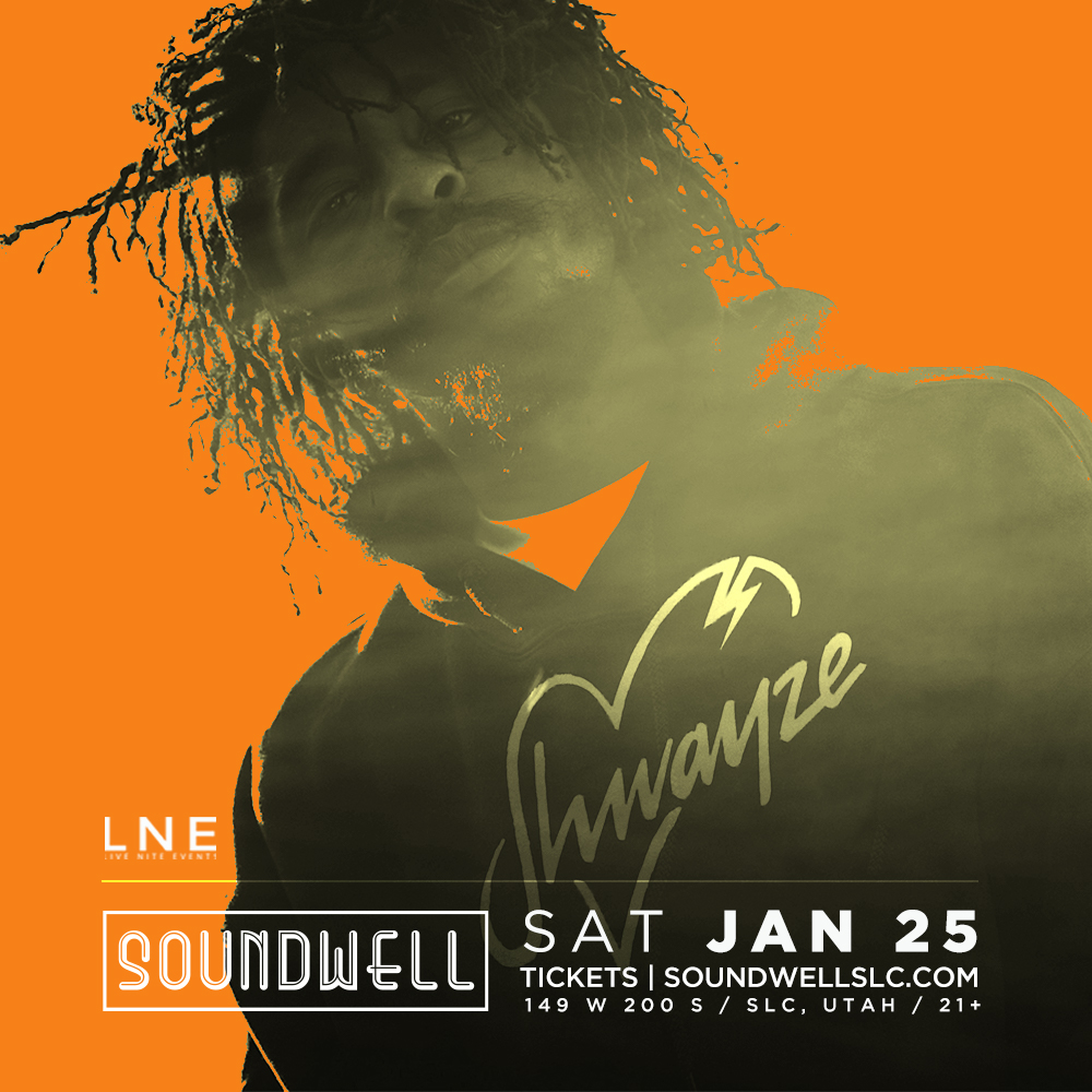 lnepresents's tweet photo. JUST ANNOUNCED ⚡ The King of Summer is returning to warm up our winter.
Join us with @shwayze at #SoundwellSLC on Jan. 25th. Tickets are On Sale Now!
21+ | https://t.co/jDVJtAu9lC
#Shwayze #LiveNiteEvents #DowntownSLC https://t.co/6zMTsriJBS