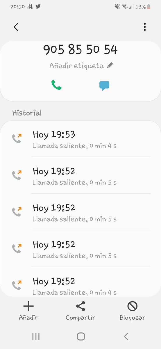 5 llamadas 
#DiluvioPorAlba