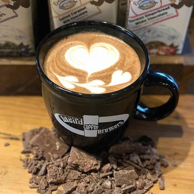 weirdbroscoffee's tweet image. We are so excited and proud to announce our newest collaborative effort with @riverseachocolates. Our Hot Chocolate and Mochas are even more special and delicious because they are now made with fresh made River Sea Chocolate! #weirdandwonderful #freahmadechocolate #localgood…