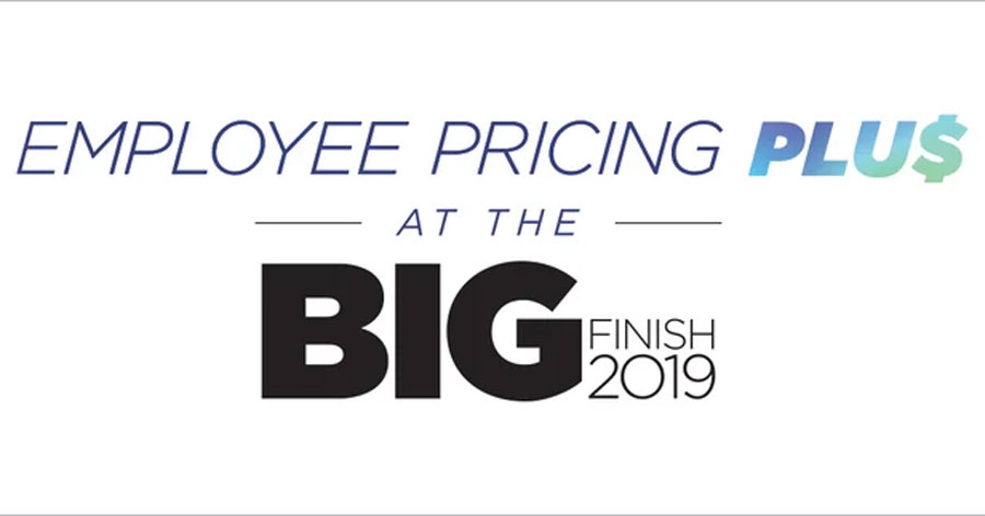 We're finishing 2019 in a big way with #EmployeePricingPlus during our Big Finish 2019 sales event! Get our best pricing of the year on a new vehicle! bit.ly/35woBTg