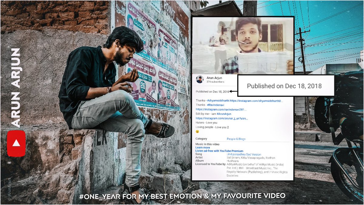 goontopia69's tweet photo. Video link - https://t.co/Nc3eimKdpB
Again tqs to @ShyamSid143
@Ravinde90557735
#Arunarjun #youtuberewind2019 #18decembre #oneyearago #IsupportCAB2019 https://t.co/fWSCIsKG4V
