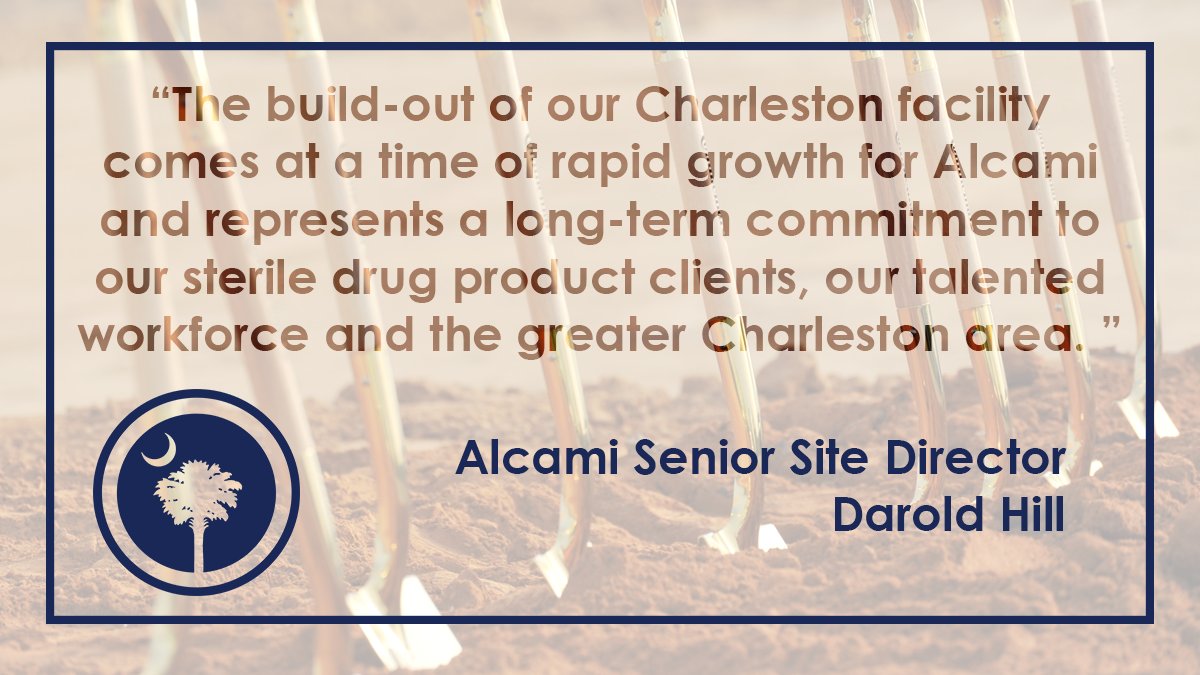 SCcommerce's tweet photo. Congratulations to @AlcamiNow for expanding the company's current operations in @ChasCountyGov! https://t.co/uZHmpD0kO4 #TeamSC #JustRightSC @CharlestonCountyED https://t.co/jwKVmJMhlq