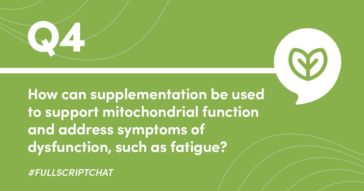 DrEddyClinic's tweet photo. RT @FullscriptHQ: Q4: How can supplementation be used to support mitochondrial function and address symptoms of dysfunction, such as fatigue? #FullscriptChat #MitochondrialDysfunction #FunctionalMedicine https://t.co/XX3ZB4QNJY