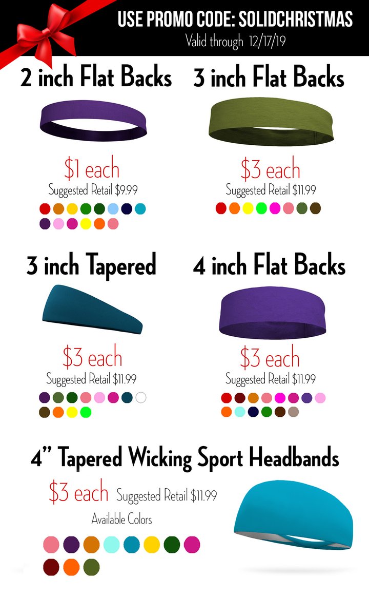 Last day for our $3 SOLID wicking no-slip sweatbands! #1 Best Seller! Use promo code: SOLIDCHRISTMAS at bondiband.com #running #workout #gymmotivation #FitnessGoals