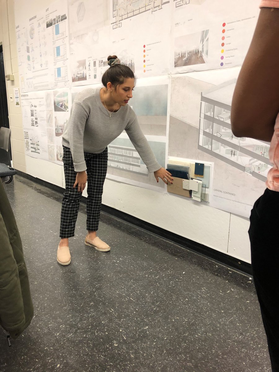 NYITiDesign's tweet photo. What happens when corporate design meets an intervention of well-being? Students in Interior Environments IV present final projects that found ways to integrate the two.
#nyitsoad #nyitinteriordesign #newyorktech #newyorkinstituteoftechnology #reinventthefuture https://t.co/cJlEBApmDc