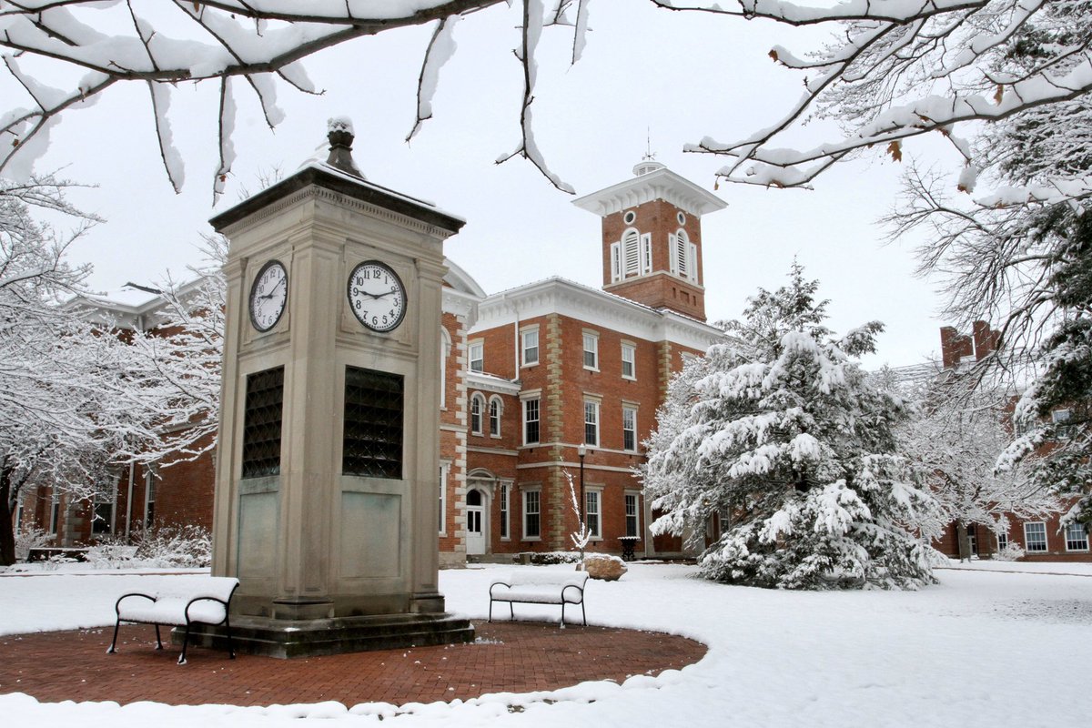 WabashCollege's tweet photo. Wish you were here to enjoy this beautiful snow-covered campus!

What do you miss most about Wabash? https://t.co/QvShoKrXV7