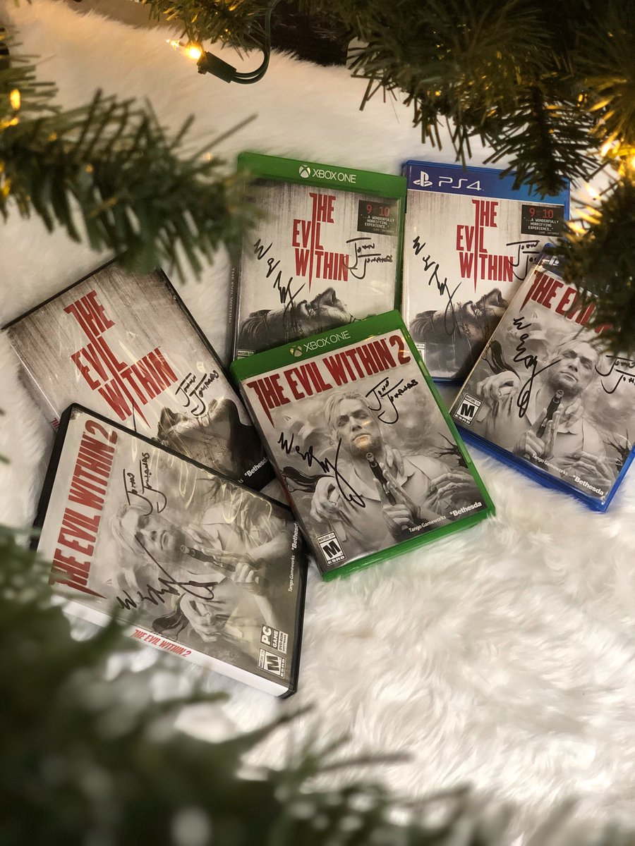 For some, this season means hot cocoa and snow. For others, it means nightmare-creatures. Today's #BethesdaAdvent prize is for the latter.
 
RT this tweet and follow <a href="/TheEvilWithin/">The Evil Within</a> and you could get signed copies of #TheEvilWithin and #TheEvilWithin2!

beth.games/2RW70jU
