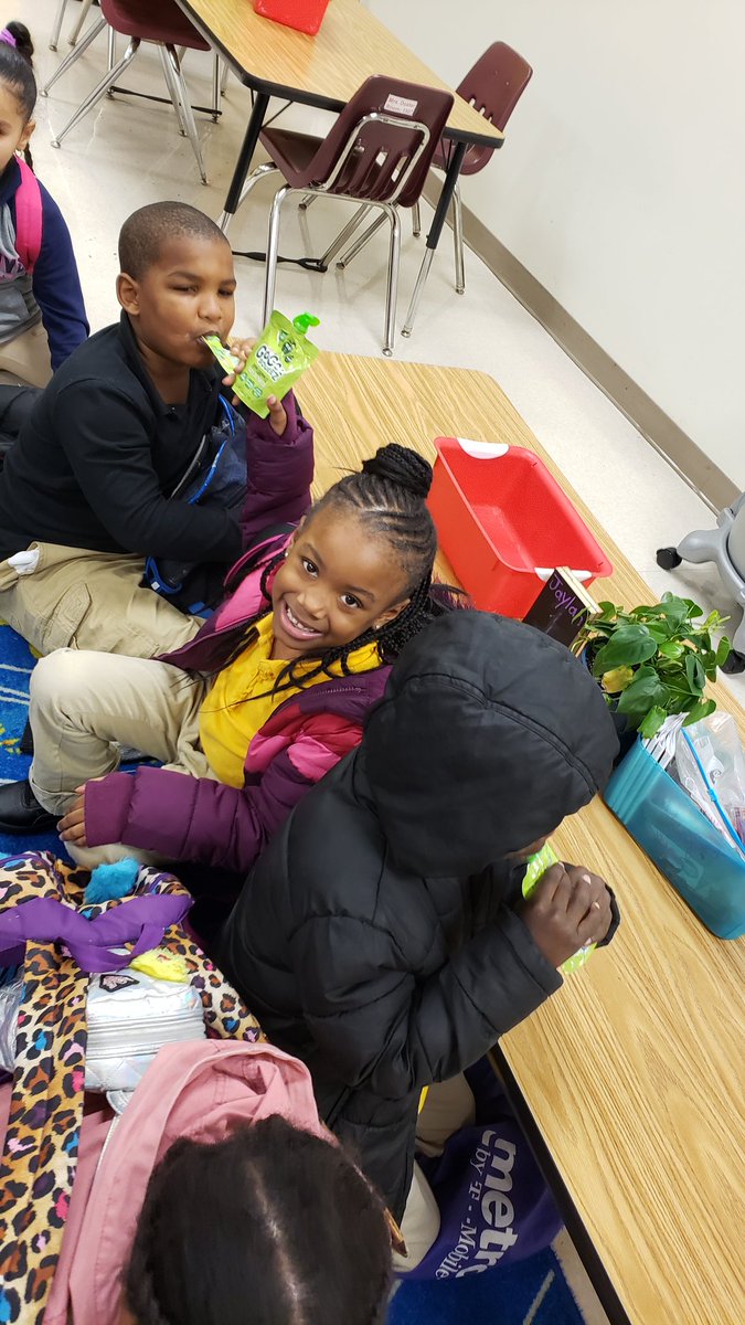 After a long day of fun and learning. We ended the day with a healthy snack 🙂 love these little 🐯s #Believe