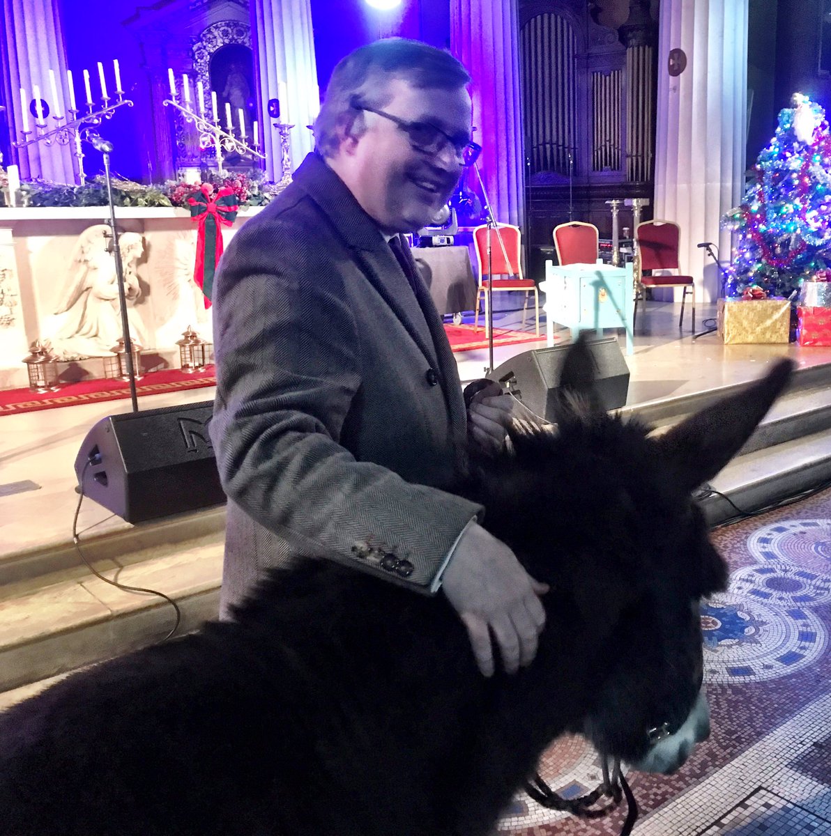 RonanMurrayMuso's tweet photo. I’m not without my admirers. @CelineSoprano @RealLindaMartin #procathedral #christmas https://t.co/0WaAqu3uY8