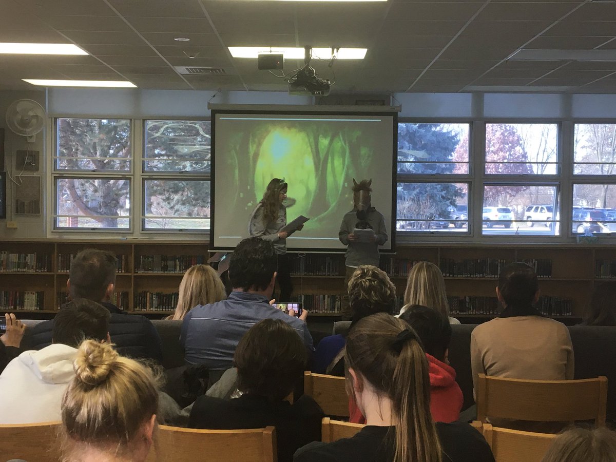 HerrickAP's tweet photo. A midsummer night’s dream performance in ELA class #dg58pride #hedg58pride https://t.co/Zi7YYDdAWM
