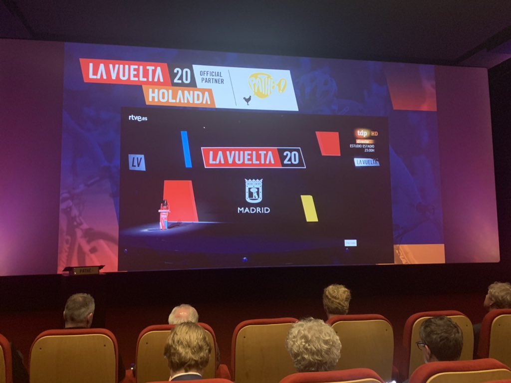 Presentatie van de #Vuelta20 live met andere partners van <a href="/LaVueltaHolanda/">La Vuelta Holanda</a> bij Pathé Leidsche Rijn