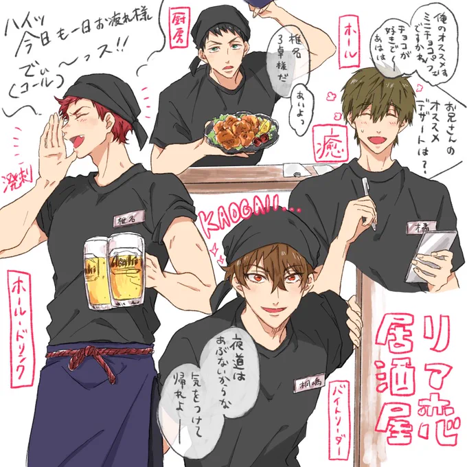 リア恋枠の皆さん(?)のバイト妄想 