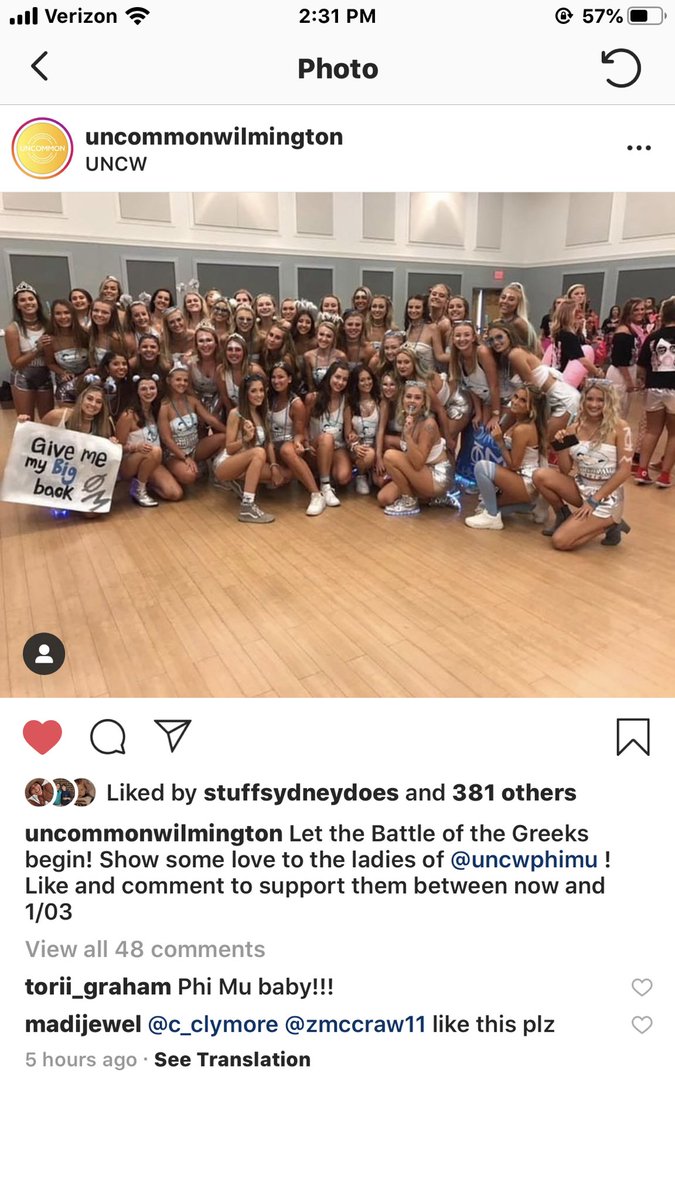 Happy Tuesday⭐️ Everybody please go like/comment on this picture on @uncommonwilmington Instagram page to support Phi Mu and CMNH!