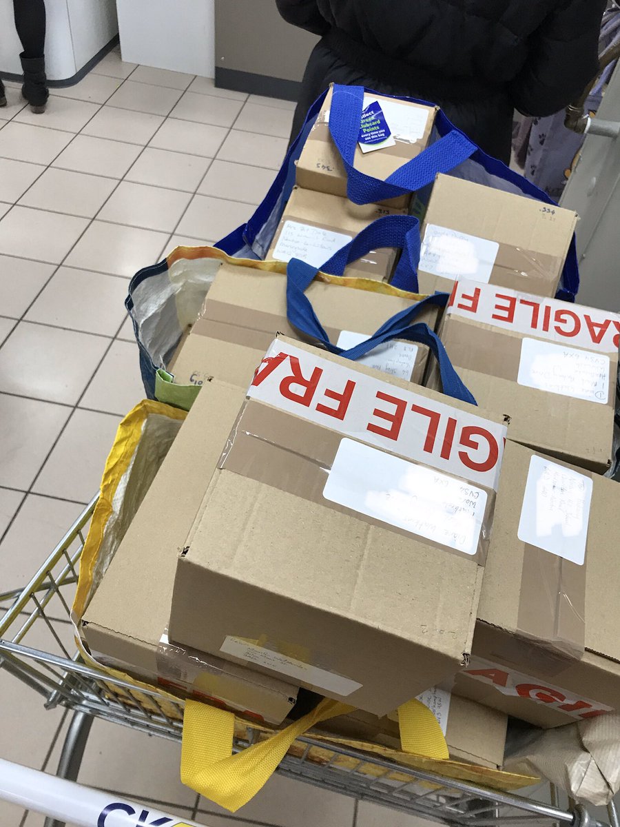 MamGuWelshcakes's tweet photo. Fun trip to the post office today.... trolley required to send off all our parcels!!!! #supportlocal #SmallBusiness #welshchristmas #whichoneisyours https://t.co/uM4X8SrNOn