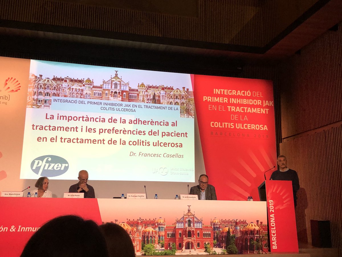 XevialdeMed's tweet photo. El Dr Casellas ens parla d la importància d l’adherència en la presa dl #tofacitinib com a fàrmac oral #colitisU https://t.co/vCarfzFtHQ
