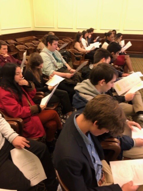 unioncatholichs's tweet image. AP Gov students take their learning to the NJ State House! #anywherelearning