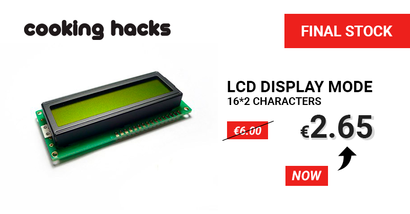 Cooking_Hacks's tweet image. 💥 #FINALSTOCK | Now or never!💥
LCD 16*2 Characters - Green Yellow back light for 2.65€ 

👉 ow.ly/xTiq30pGBlf