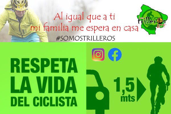 digitalpea's tweet photo. Protege al ciclista, al igual que a ti, mi familia me espera en casa. https://t.co/4UFWUqpIBd