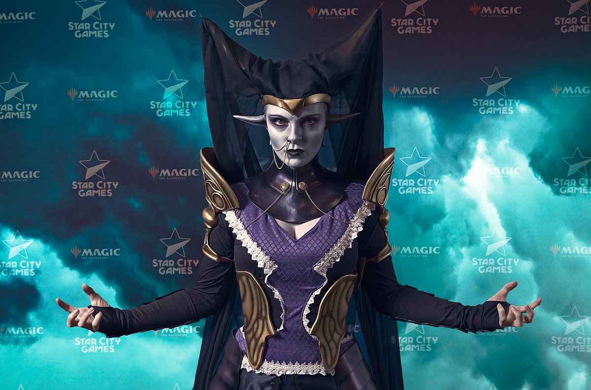 StarCityGames's tweet photo. Incredible cosplay of Ayara, First of Locthwain from @NissaCosplay at #CommandFestDC! https://t.co/6KNr5ULbjQ