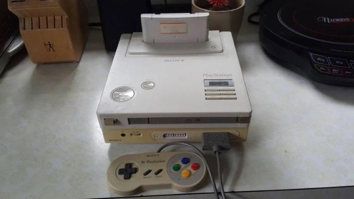 A prototype of the unreleased Super NES CDROM System (dubbed the