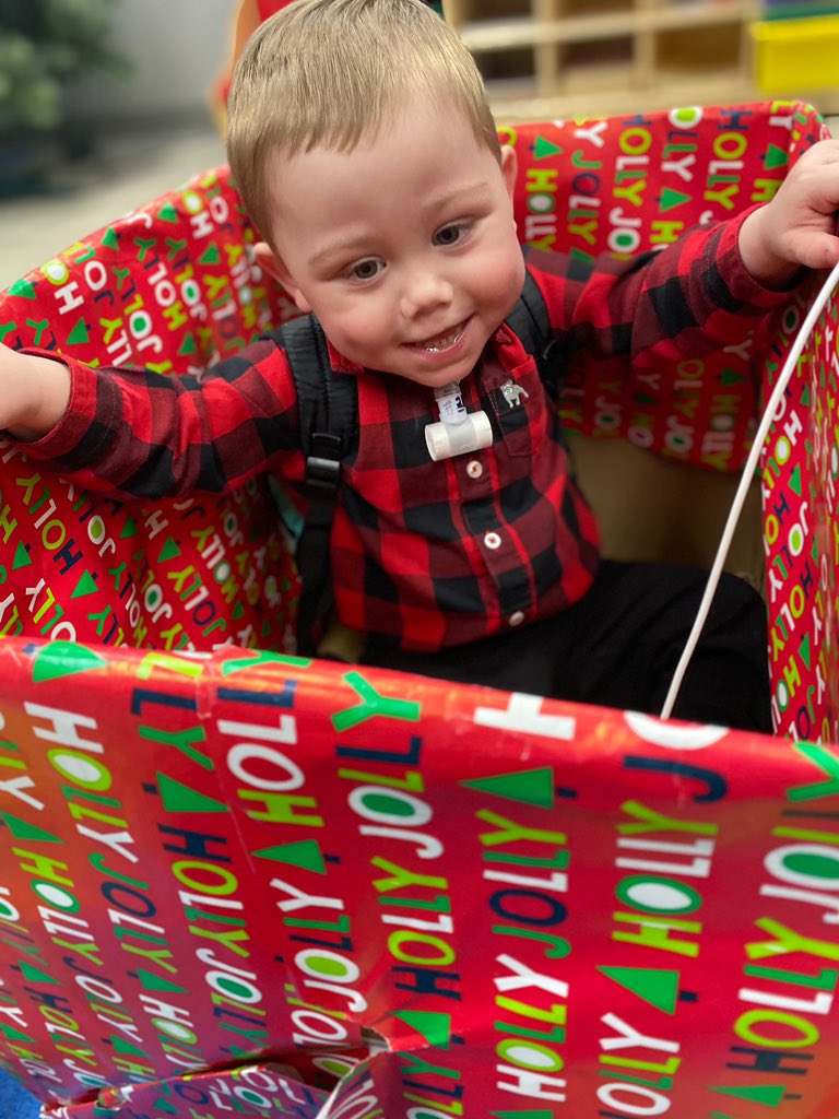 The holidays aren’t possible at ECC without our friends who help Santa out and adopt our kiddo’s wish lists! However, the simple joy of a box (that donated items were in) truly reminds us what this season of love &amp; joy is all about ❤️#netDE