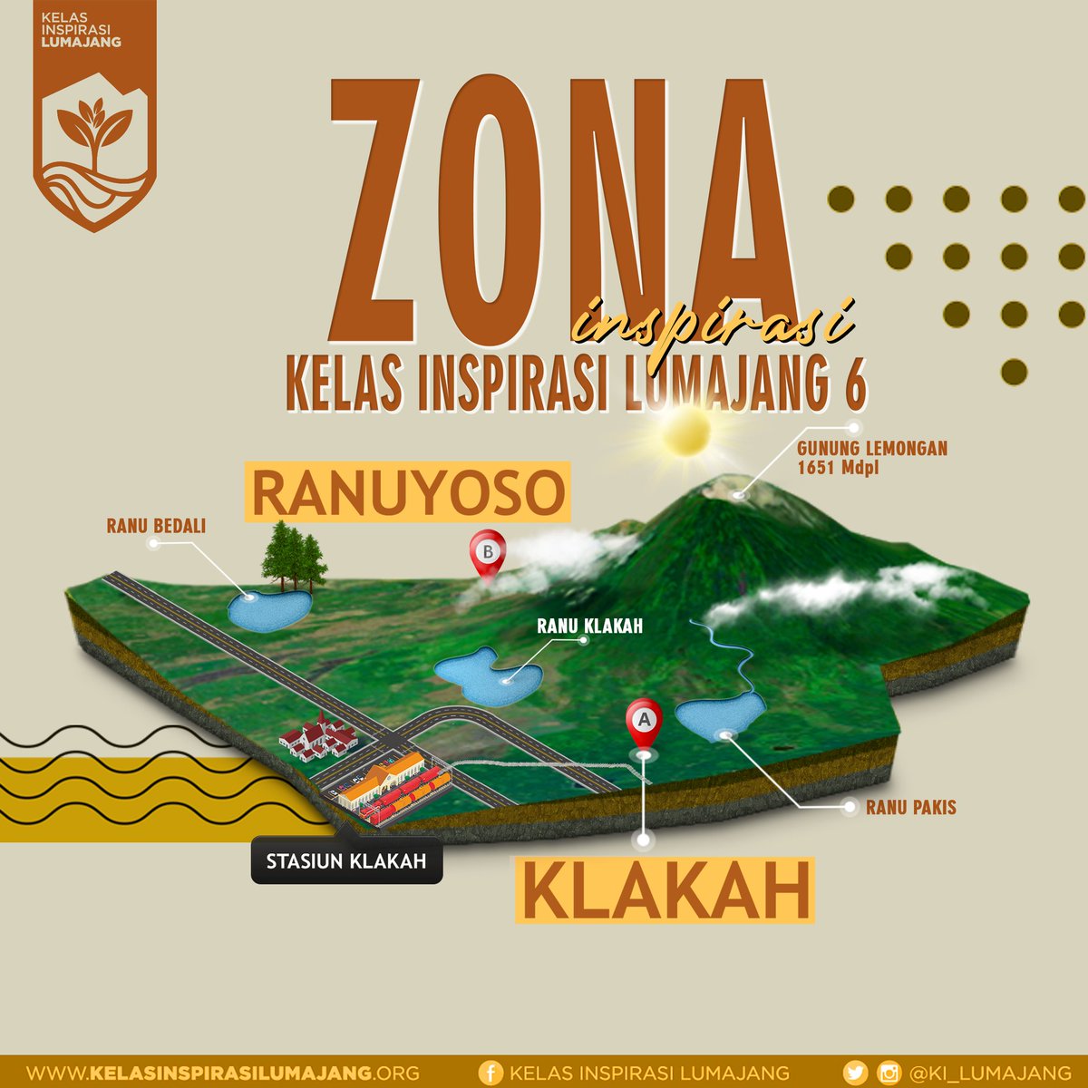 Semangat pagi!
Sekali lagi selamat para relawan pengajar dan relawan pendokumentasi yang telah terpilih.

Penasaran dengan Zona Inspirasi dari KIL 6 kali ini? 
Jeng! Jeng!

Tahun ini, kita akan menginspirasi di beberapa sekolah yang berada di dua Kecamatan ini loh...