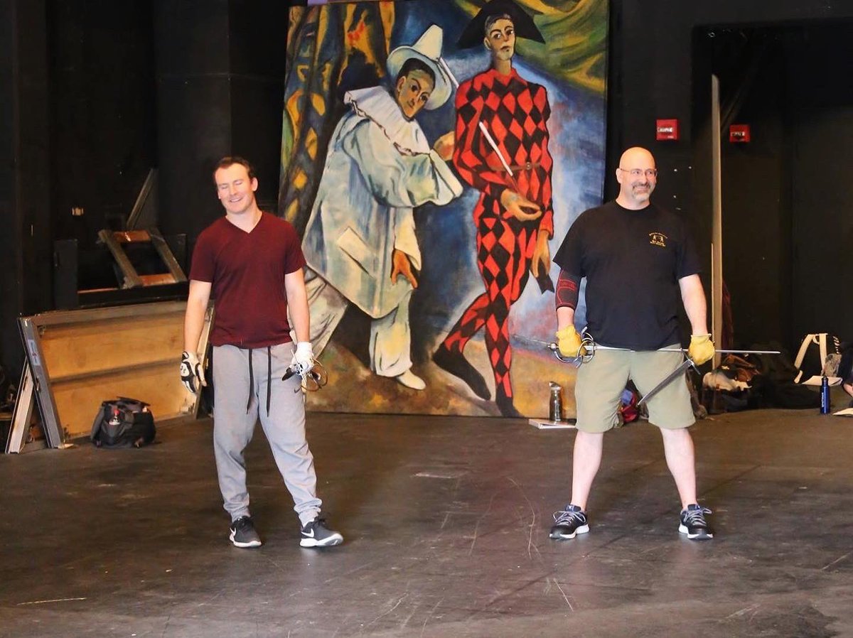 dueling_arts's tweet photo. We’re all smiles here because The 25th Annual Winter Workshop is almost here! Who’s excited?? ⚔️ #stagecombat #stagecombatworkshop https://t.co/urNzXO9PWv