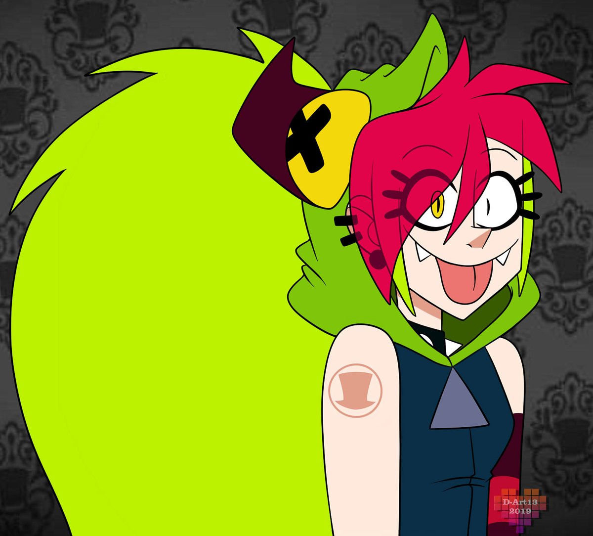 Demencia being Demencia #villainous #villanos #villainousfanart #demenciavi...