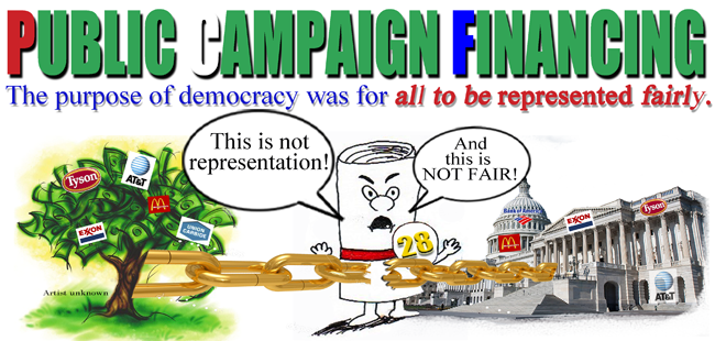 EndAllSuffering's tweet photo. #CitizensUnited wiped-out forever in 12-words:
"No candidate shall use campaign financing other than the public trust fund."
A 3-word constitutional amendment:
https://t.co/X11RLq1MPK
#Amendment28
A concept the constitution was made for and we used to not have fear of: REFORM https://t.co/dhUDC5qXNP