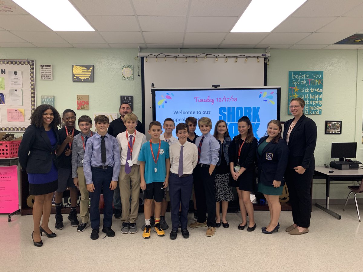 Thank you <a href="/JupiterDECA/">Jupiter DECA</a> for being Sharks for Shark Tank presentations today! We love partnering with you! <a href="/gabbyvenanzi/">Gabby Venanzi</a> <a href="/cece_runnerr/">Cece Runner</a> @MrLehmanPBCSD