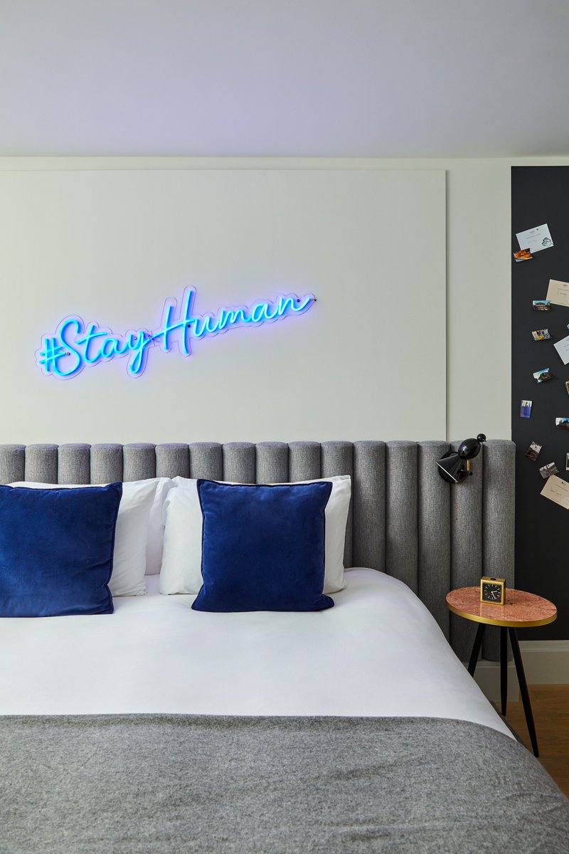 Kimpton's tweet photo. This is your reminder to take a deep breath. We know the world is fast-paced, especially around the holiday season. That’s why our #StayHumanProject rooms are in full swing at our Europe properties until the end of the year. https://t.co/YxCUR4BiI6 https://t.co/XckTN27mHe