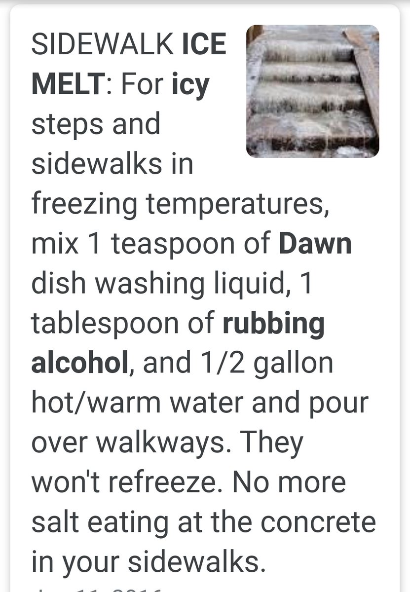 rexthetvterrier's tweet image. Helpful Hint.  This actually works very well.  We used it on our steps and walk.  Cheap, easy, non-toxic 😀