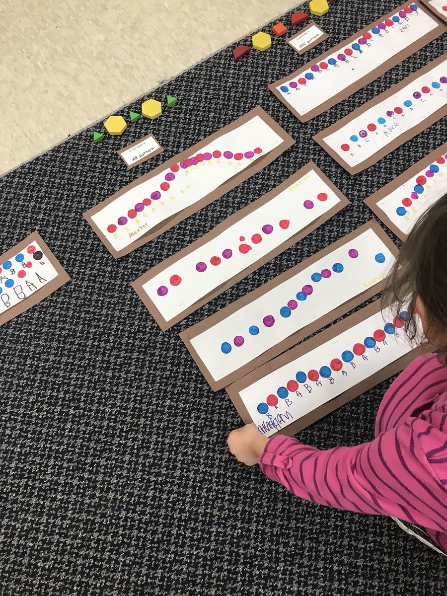 mspatel_tdsb's tweet photo. We took our patterning sheets and sorted them as a class. Ss used their prior knowledge of #Sorting and applied it to our #PatterningUnit. #BC #DLMB @NBridlewoodPS @EarlyYearsTDSB @TDSBmath411 @tdsb https://t.co/u4uUm5kKFR