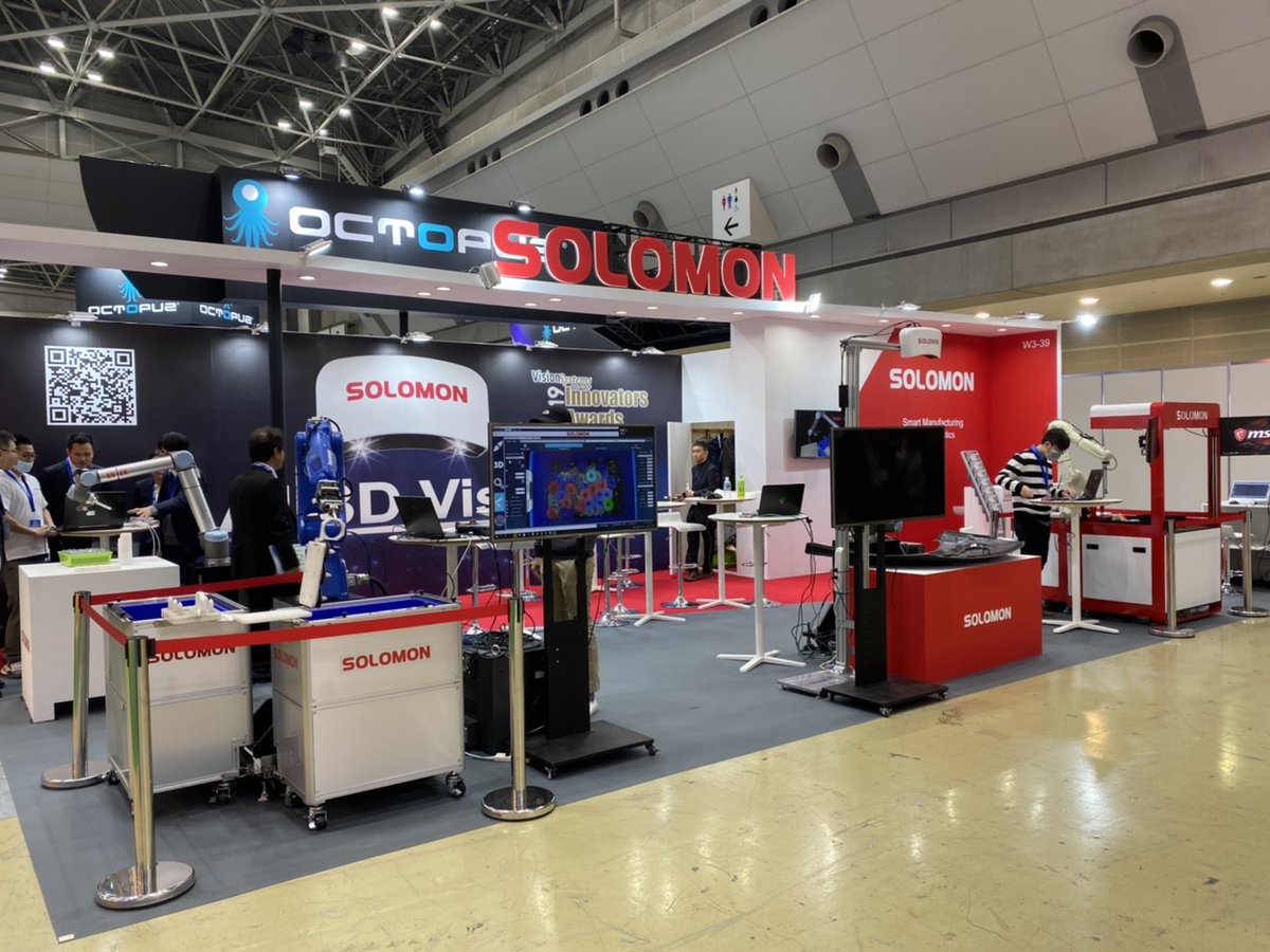 Solomon_3D_DE's tweet photo. Visit us at the IREX 2019 in Tokyo Big Sight, Booth W3-39
@Solomon_3D @Solomon_3D_JP 
#Solomon_3D #Solomon_AI #AccuPick #3D_Robotic_Vision #Bin_Picking #Vision_with_Intelligence #AI #3D_Vision https://t.co/e46Sp9qqd1