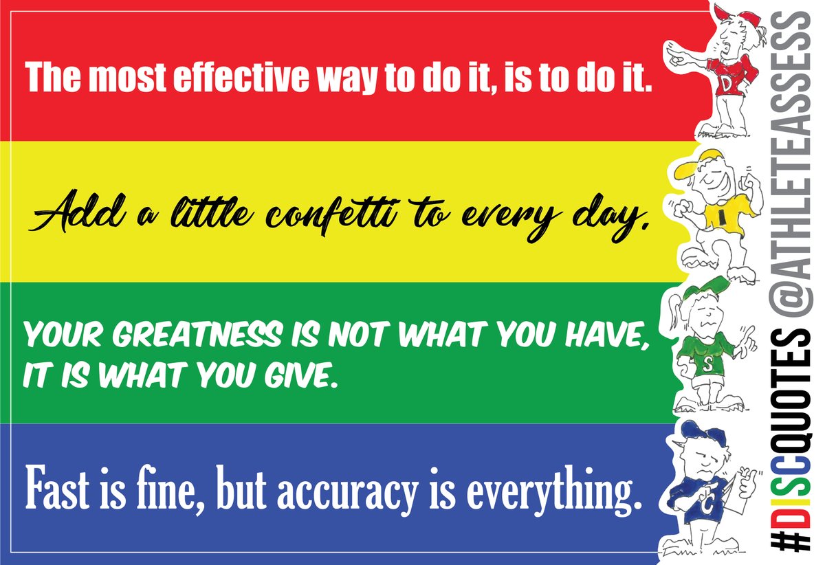 AthleteAssess's tweet photo. As we wave goodbye to another year 👋🏼 and say hello to a new decade 💃🏻🕺🏼 it’s time for our annual #DISCquotes 🤩
Does your #DISC quote represent your DISC style well?
#DISCinSport #BehavioralProfiling #QuoteOfTheYear https://t.co/a8juIe5qyH