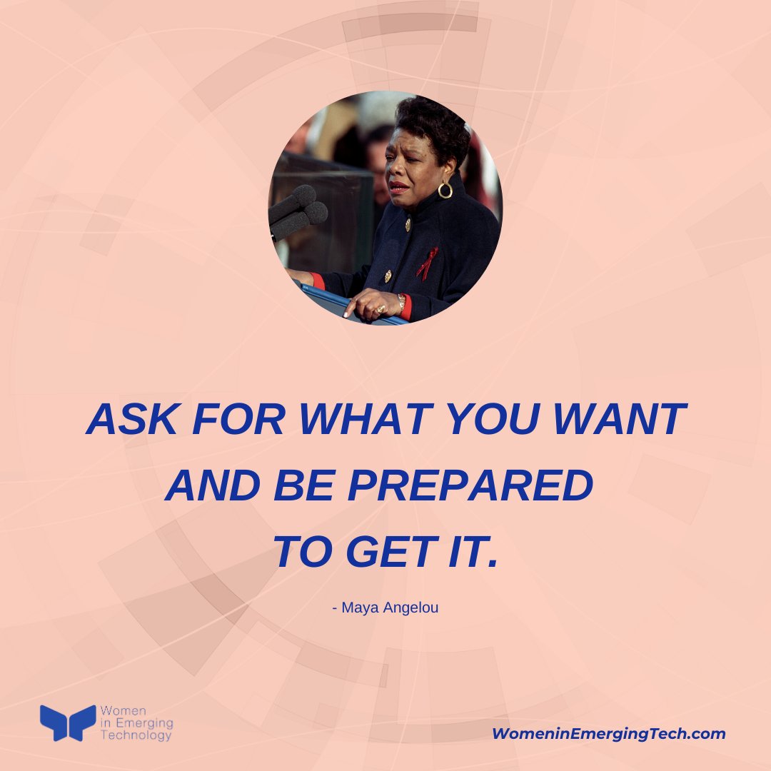 "Ask for what you want and be prepared to get it."

💡 meetup.com/Women-in-emerg…

#women #quote #motivation #quoteoftheday #vancouver #canada