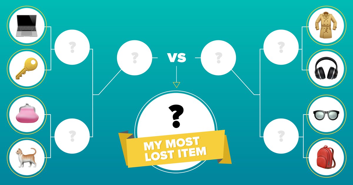 TheTileApp's tweet photo. 🔑 vs. 🎒Fill in the brackets and reply with your ultimate lost item (and the story behind it) within the next four hours and we'll send you a Tile. #TileTale #FindMagic #RandomActsOfMagic https://t.co/uFSQbMphlx