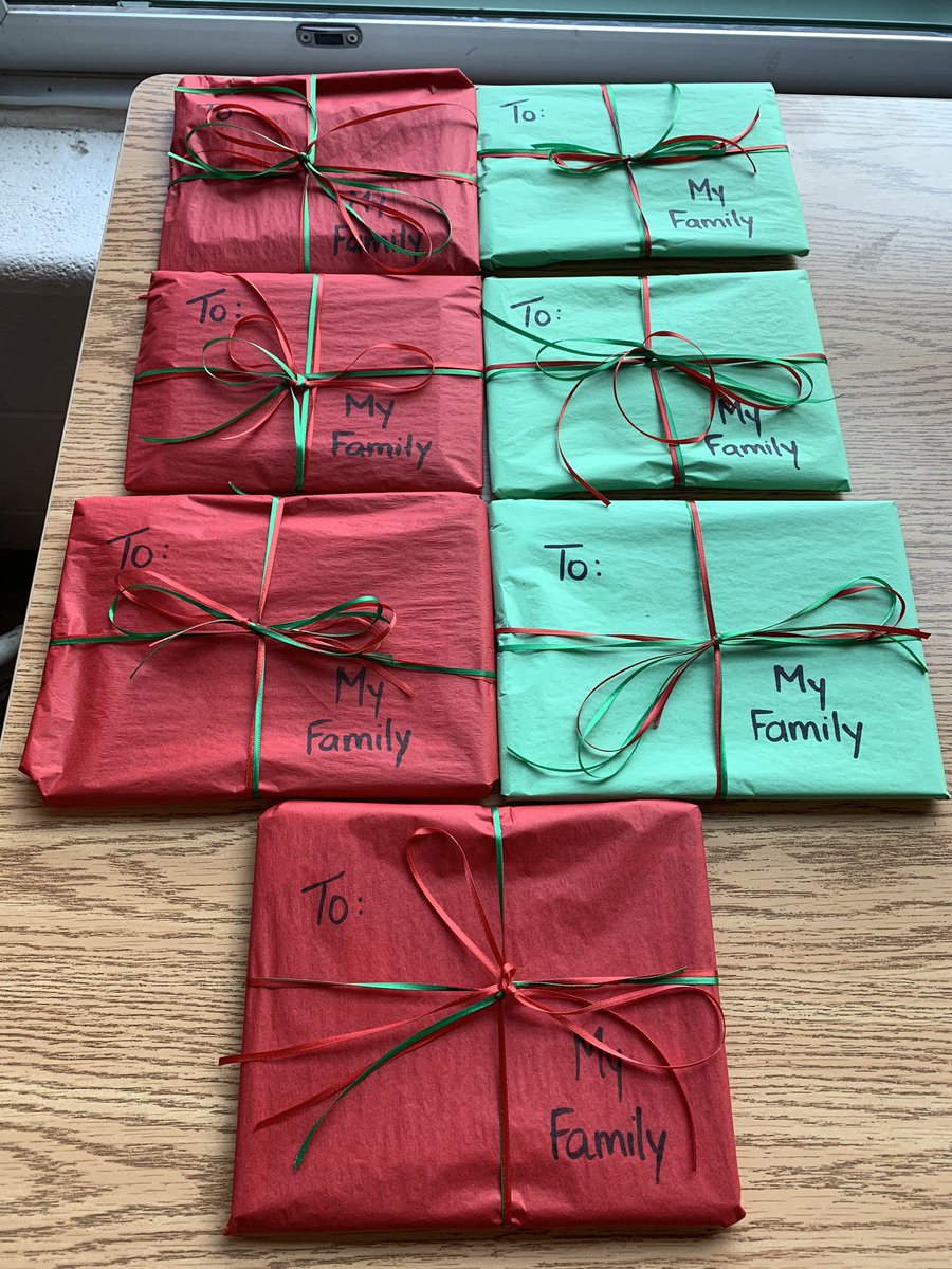 MsPGatti_TCDSB's tweet photo. Students wrapped gifts for their families today. #tcdsbSBC #Christmas https://t.co/T4nTbO0Q8F