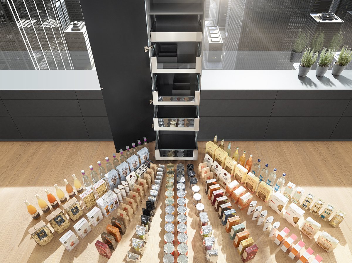 Hampton_Group's tweet photo. Look how much stuff you can fit into this awesome Space Tower! These storage solutions mean you never lose sight of your tins, packs and jars... and there's no need to stack them! Our kitchen design team are here to make this happen for you. Get in touch! https://t.co/3zMnY5Bbur