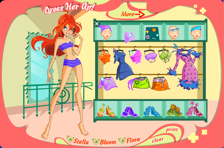 game winx club dress up Club: Magical Fairy Party : Video Games Winx Club Dress her up